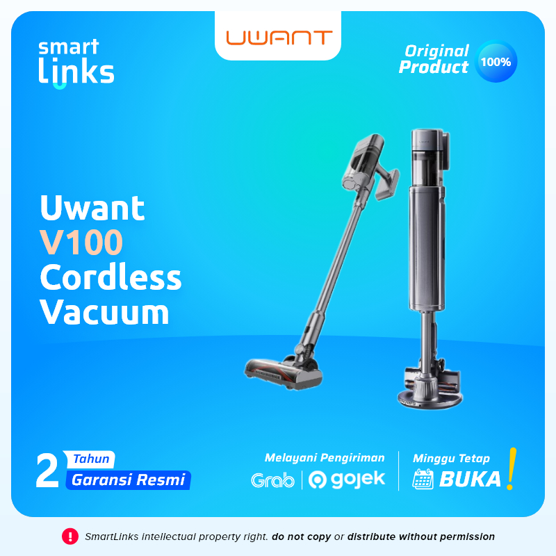 Jual Uwant V100 Smart Cordless Vacuum Cleaner Empty Garbage