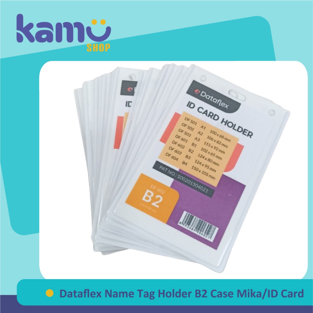 Jual Dataflex Id Card B2 / Card Holder / Name Tag Holder Case Plastik ...