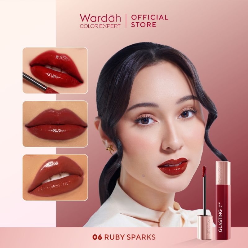 Jual Wardah Glasting Liquid Lip / Lipcream / lipstik glossy / wardah ...