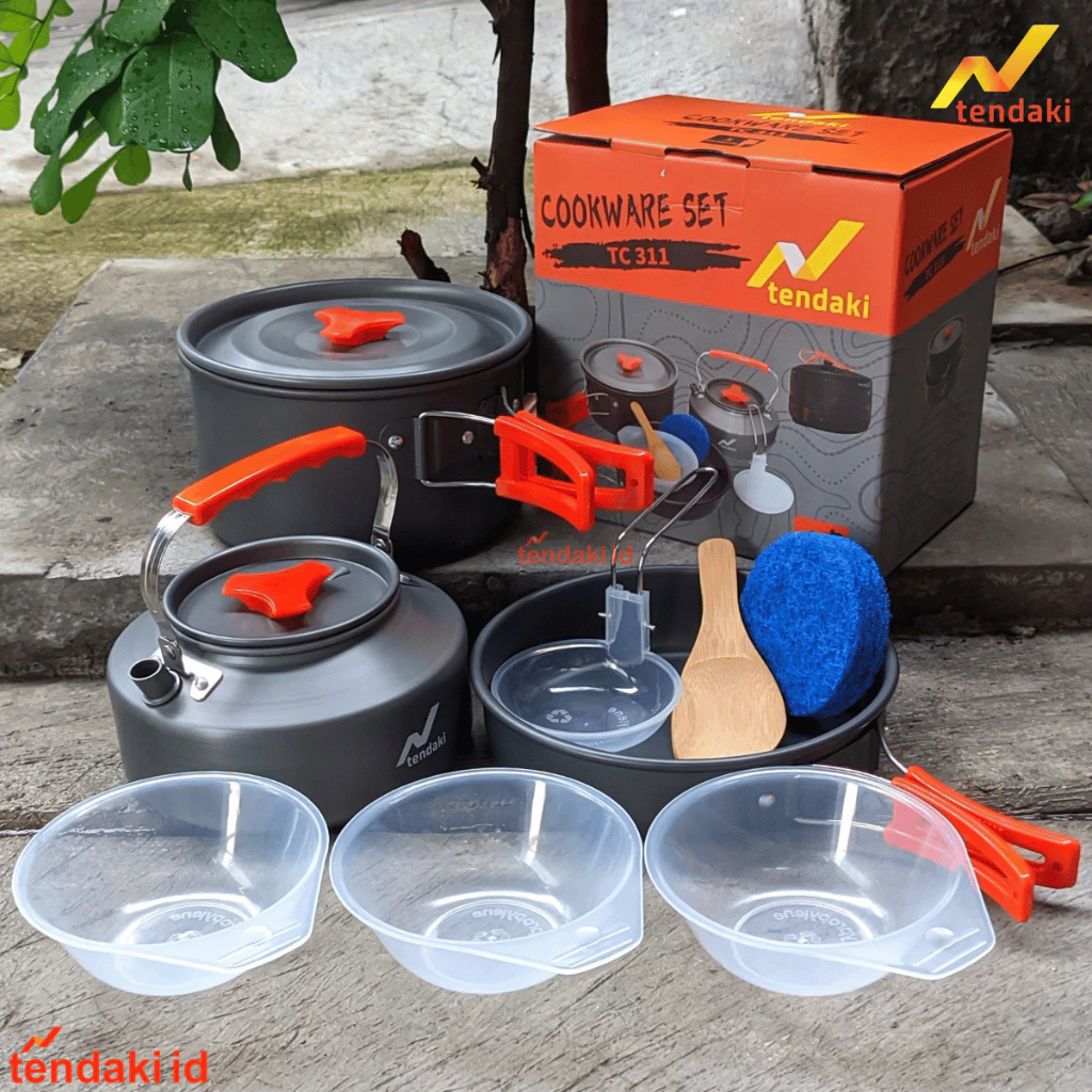 TENDAKI ID | COOKING SET TC 311 Alat Masak Camping Nesting Set Alat Masak Kompor Kamping Outdoor