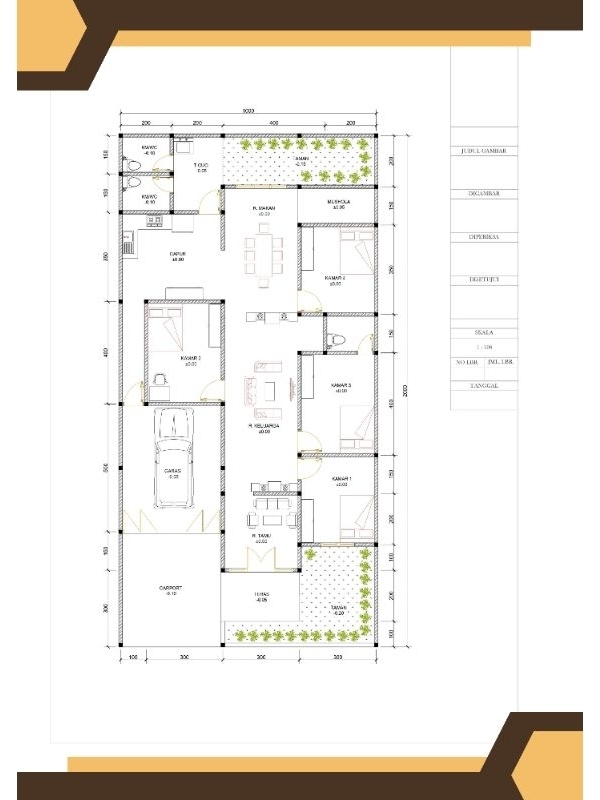 Jual DESAIN DENAH RUMAH 2D | Jasa Desain Denah Rumah Minimalis 2D