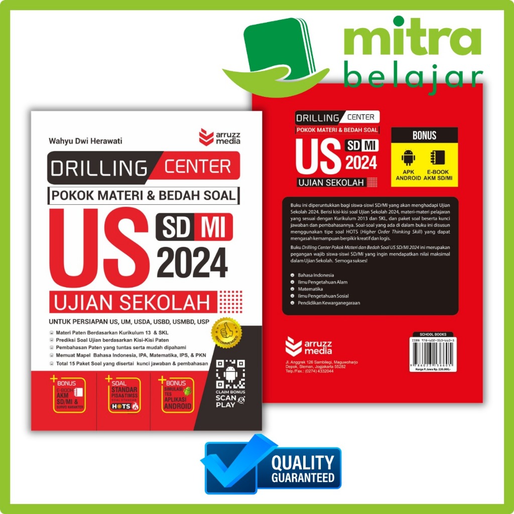 Jual Buku Pelajaran US SD MI 2024 - Drilling Center Pokok Materi ...