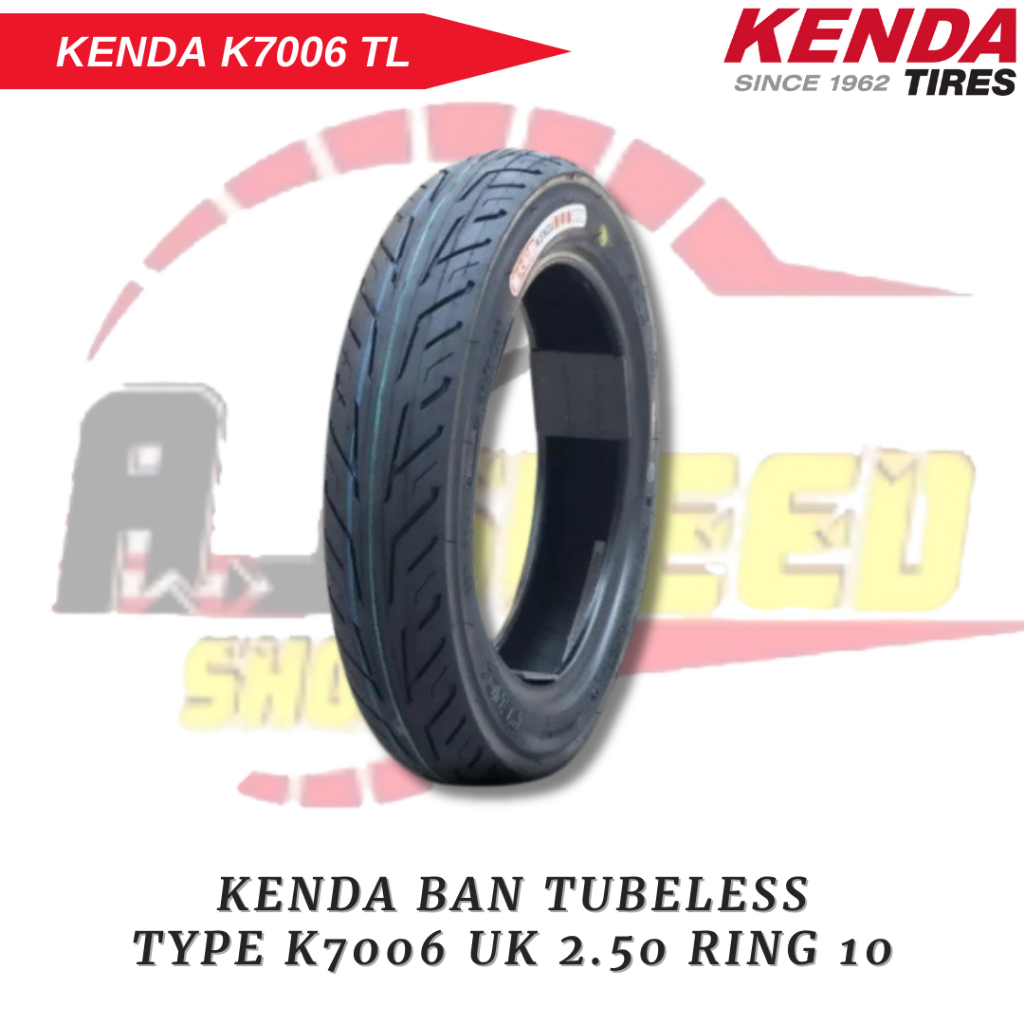 Jual Kenda Ban Motor Tipe K7006 Tubeless Ukuran 2.50 Ring 10 Untuk ...