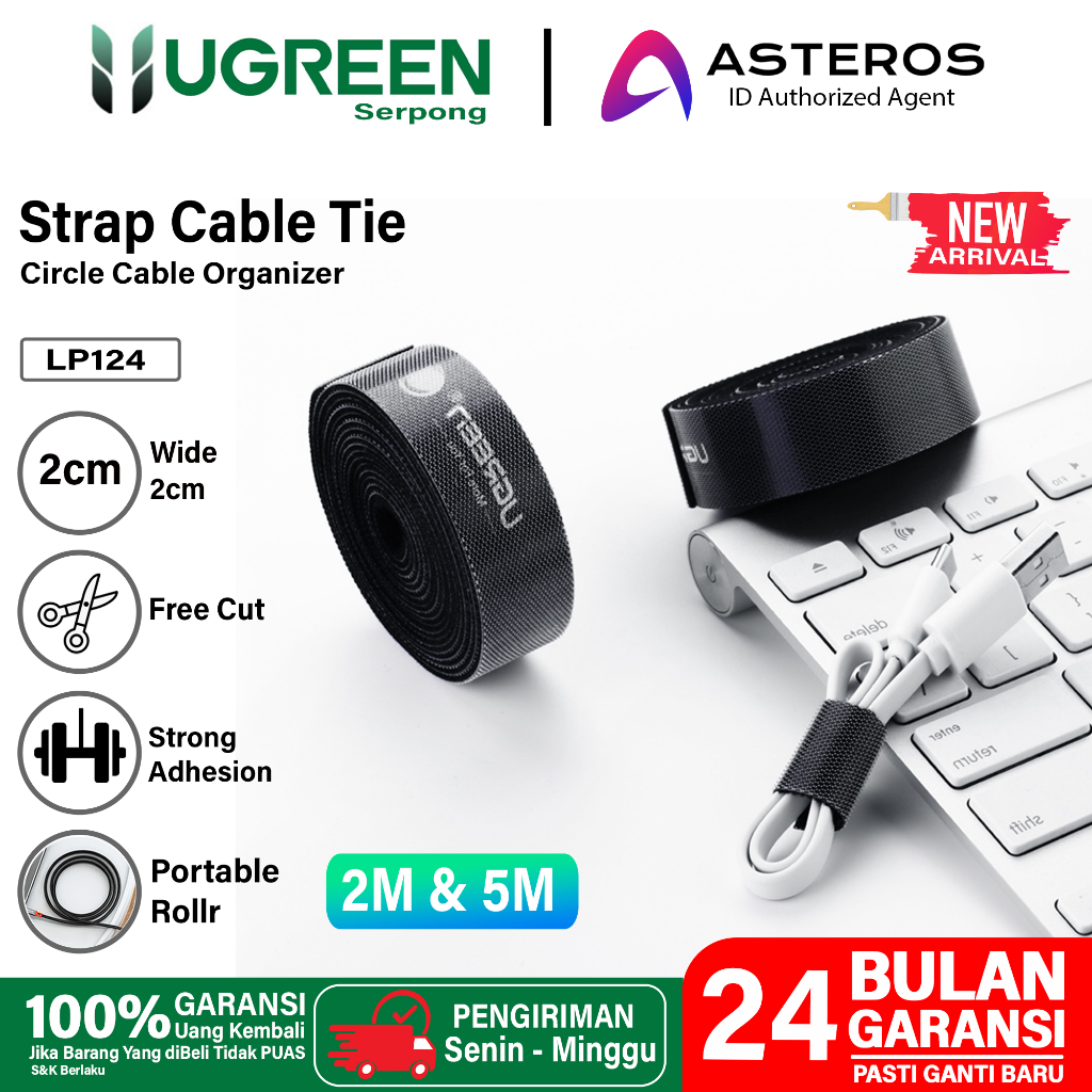 Jual UGREEN Velcro Strap Cable Ties Organizer Pengikat Perekat Kabel