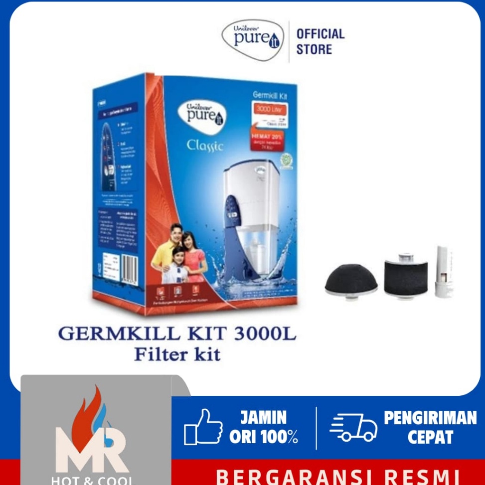 Jual ART M95Q Unilever Pureit Classic Germkill Kit Filter 3L 15L Refill