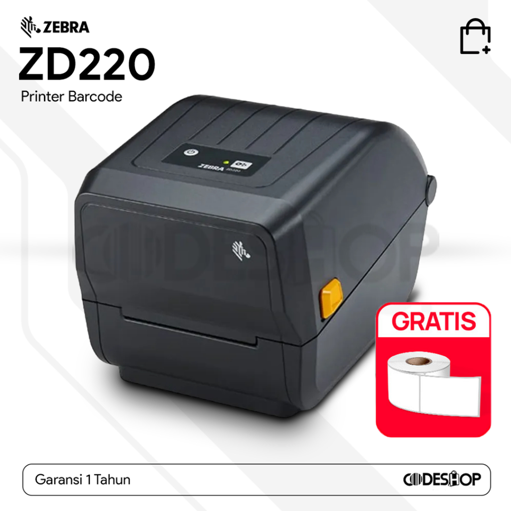 Jual Printer Barcode ZEBRA ZD220 Cetak Label Auto Kalibrasi | Shopee ...