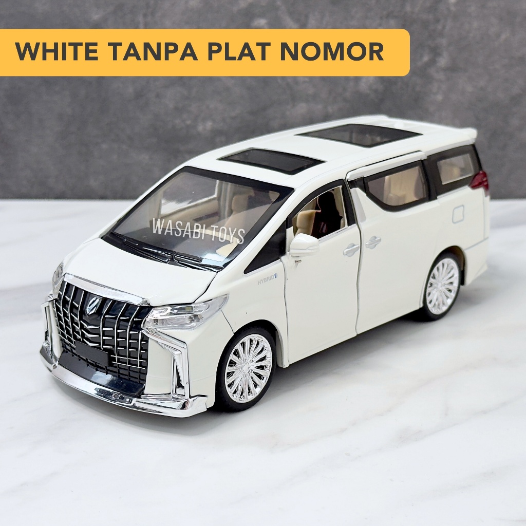 Jual Miniatur Diecast 1:24 Toyota Alphard CUSTOM PLAT Nomor (Fitur ...