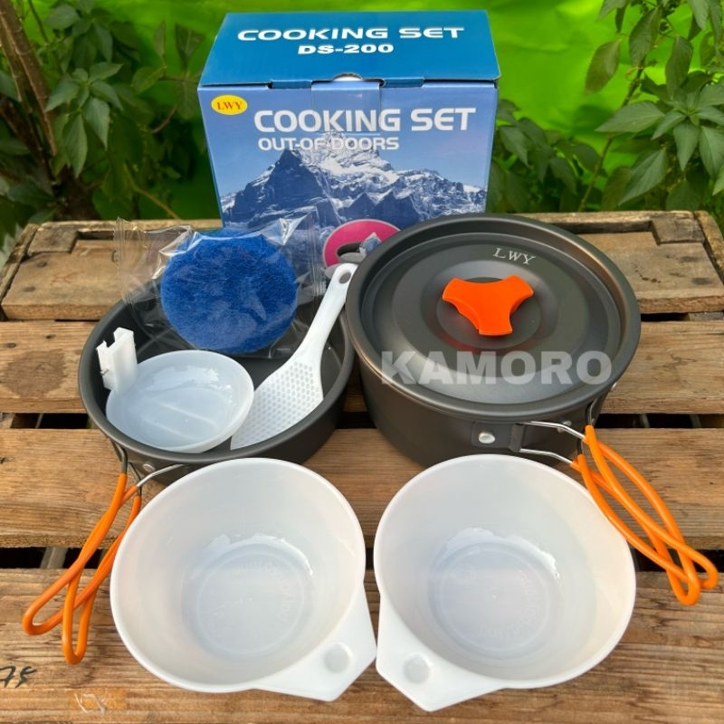 Jual Cooking Set Ds 200 Alat Masak Camping Shopee Indonesia