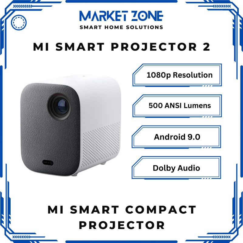 Jual Mi Smart Compact Projector - Mi Smart Projector 2 FHD 1080p 500 ...