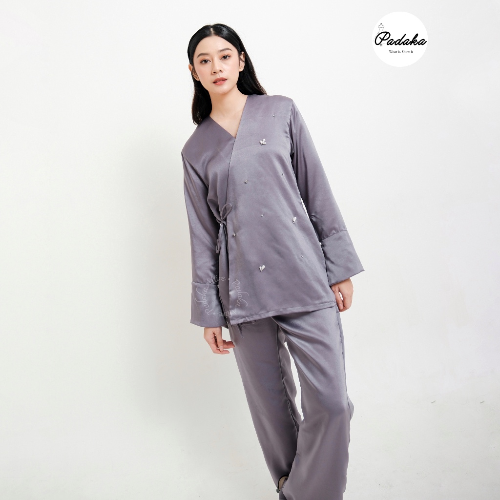 Jual RAYA SERIES Padaka Attire - NAMARI SET - Kimono Silk Armani ...