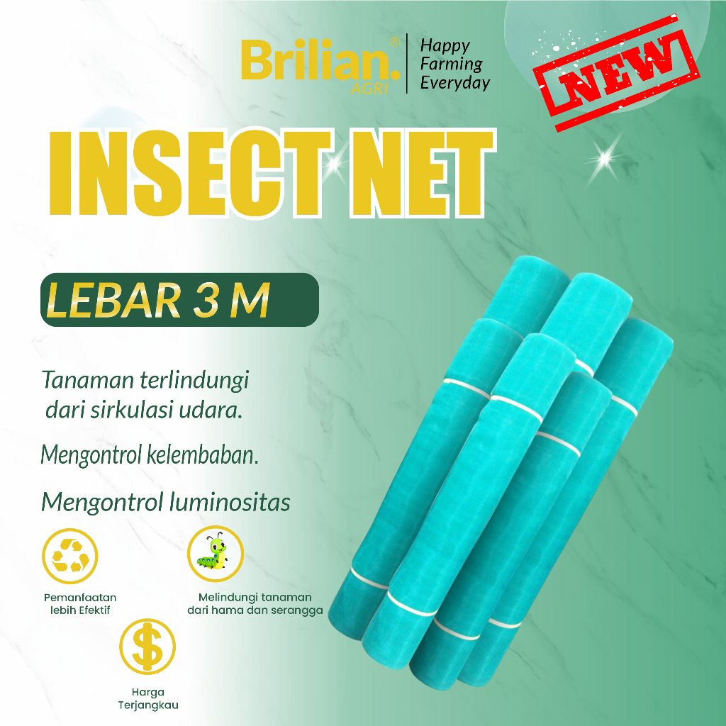 Jual Insect Net Lebar Meter Jaring Kasa Lebar Meter Insectnet Putih Insectnet Hijau