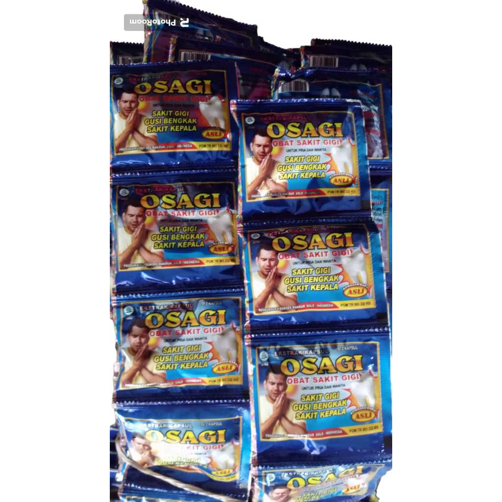 Jual Obat Sakit Gigi Osagi 1 Renteng Isi 20 Sachet Shopee Indonesia