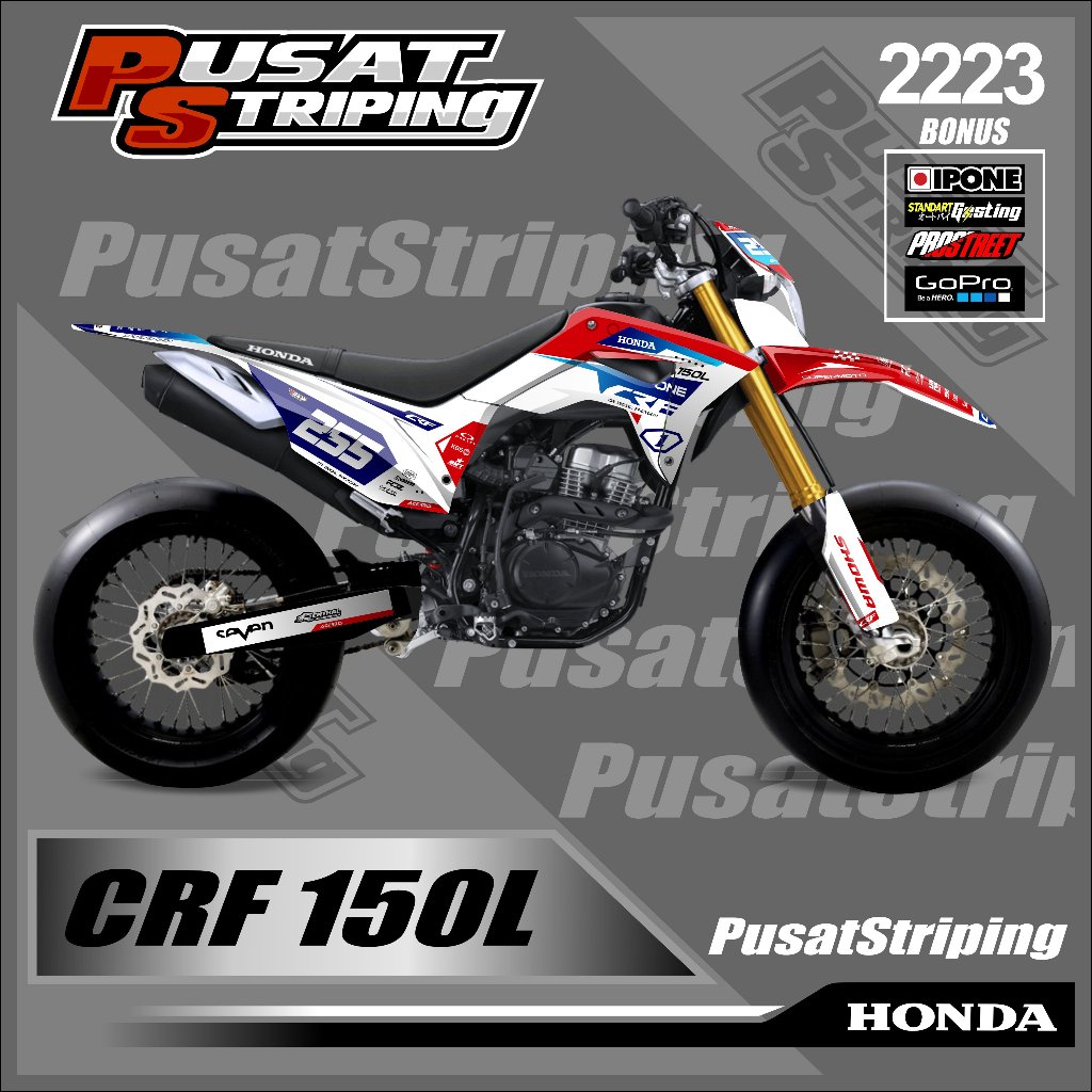 Jual 2223 Terbaru Decal Motor CRF 150L Full Body - Decal Motor Tipe ...