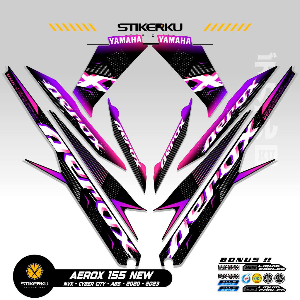 Jual STRIPING AEROX 155 NEW CYBER CITY MOTIF 2 / STIKER AEROX 155 ...