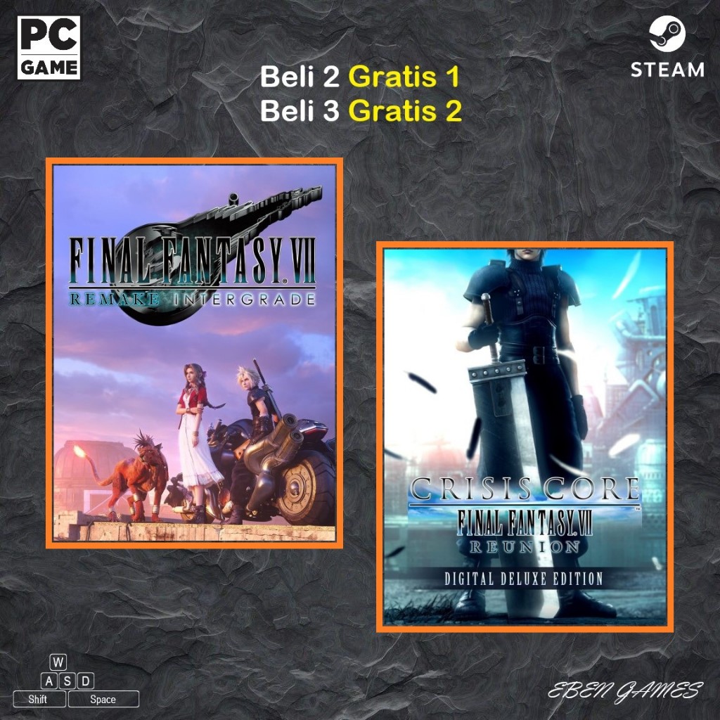 Jual Final Fantasy VII Remake Integrade / FF7 Remake + Crisis Core ...