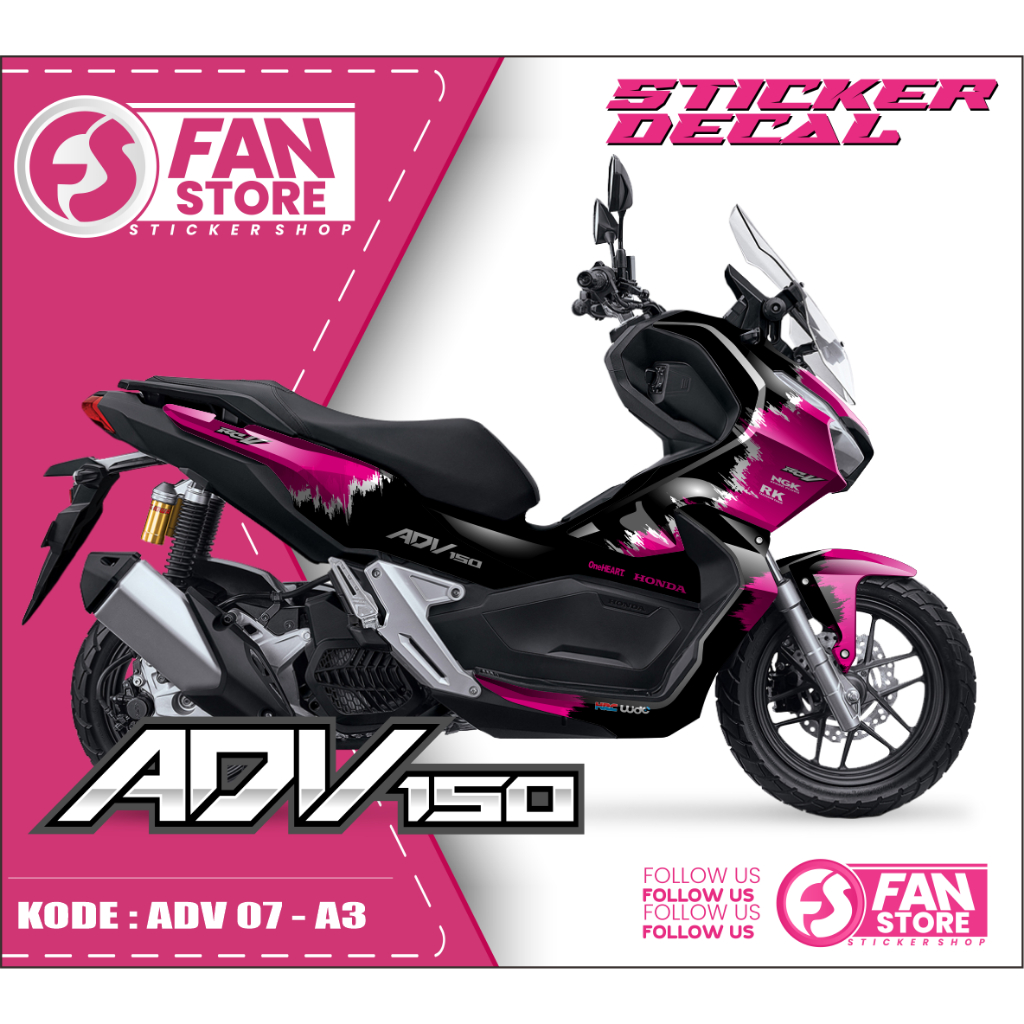 Jual Decal ADV Full Body Sticker ADV 150 Fullbody Striping ADV Decal ...