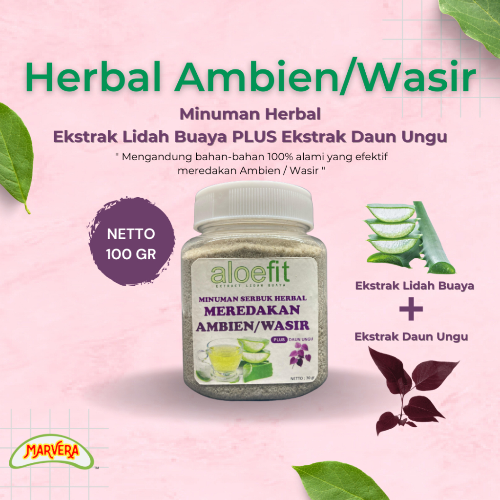 Jual Lidah Buaya Aloevera Aloe vera Serbuk Bubuk Instan Herbal Alami