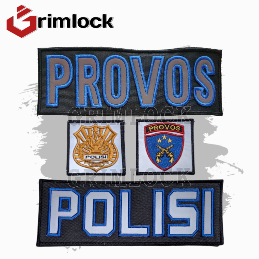 Jual Logo Bordir Provos / Polisi / Patch Logo Bordir | Shopee Indonesia
