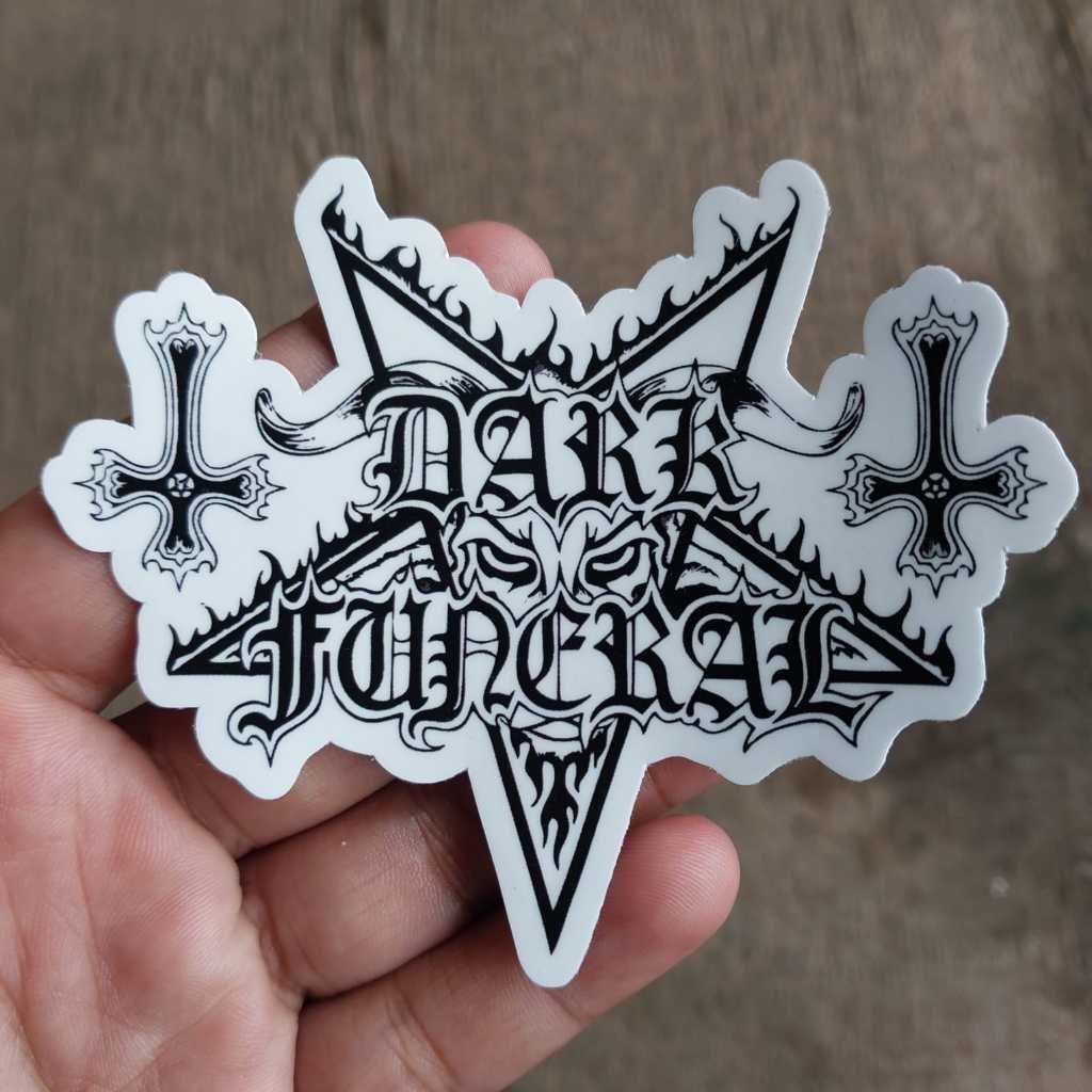 Jual Stiker Dark Funeral - Sticker Logo Band Black Metal - Stiker ...