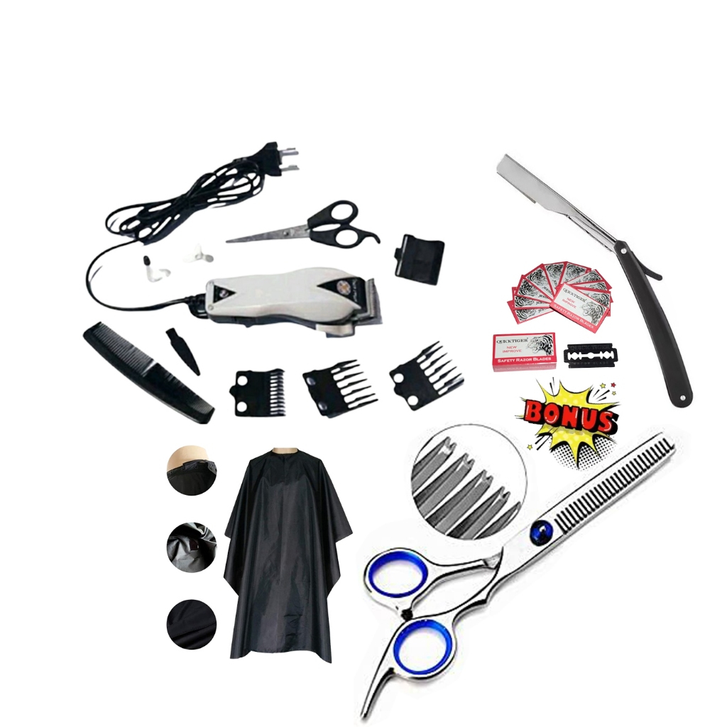 Jual Alat Potong Rambut Listrik 1 Set Original [ BONUS PISAU RAZOR ...