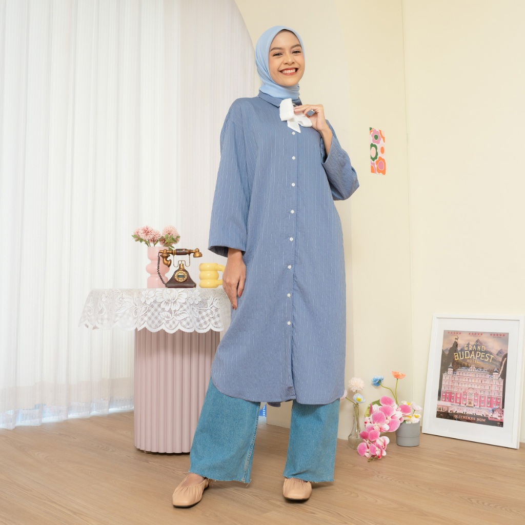 Product image HijabChic Vanya Dusty Blue Tunic