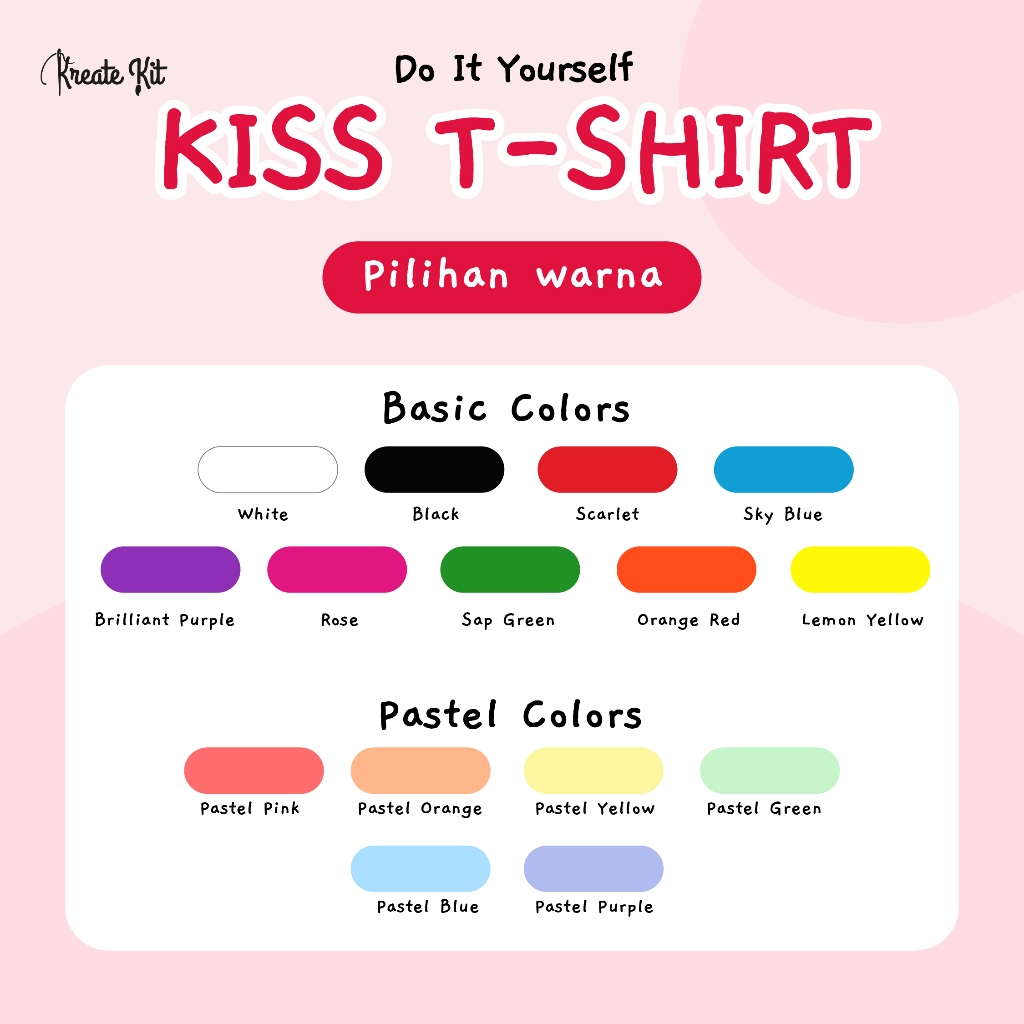 Jual Diy Kiss T-Shirt Set Kaos Kecup Baju Couple Pasangan Huruf Bibir ...