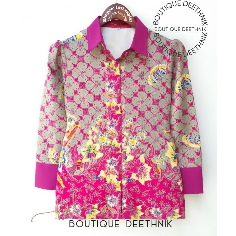 Elsa Dress - Batik Fusia