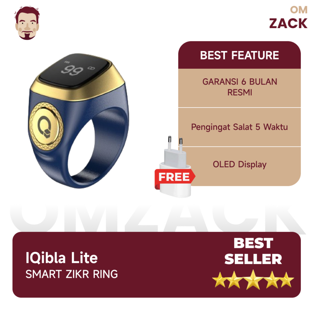 Jual Iqibla Zikr Smart Ring Lite Cincin Tasbih Digital Shopee Indonesia