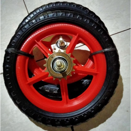 Jual Ban mati set ples gear murah berkualitas UK sepeda12inch roda Eva ...