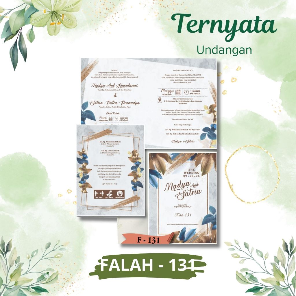 Jual Blangko undangan atau kertas undangan pernikahan bisa untuk khitan