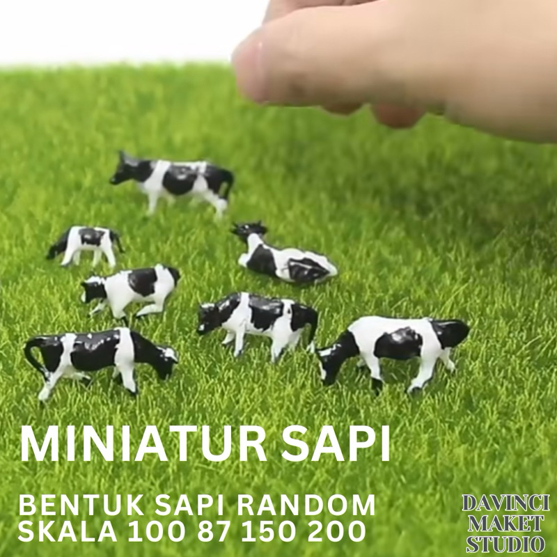 Jual (Satuan) Miniatur Sapi Lembu Skala 1:87 1:100 1:150 1:200 Maket ...