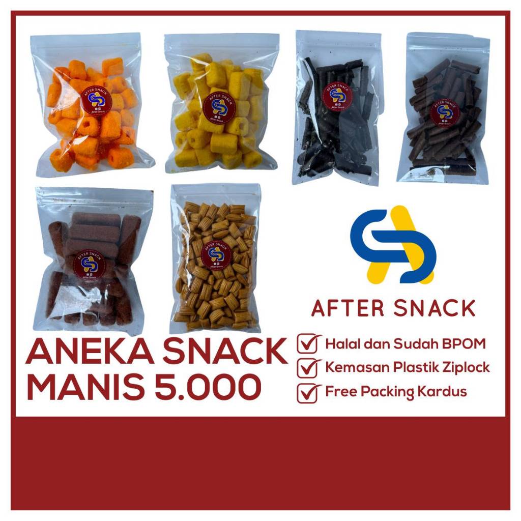 Jual Aneka Snack Manis Serba 5000 / Cemilan Manis Murah / Makanan ...