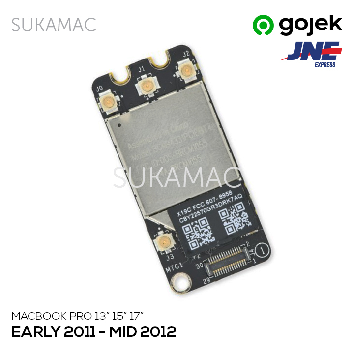 Scheda WiFi Bluetooth 4.0 Originale Apple Per MacBook Pro A1278, A1286, A1297 (2011-2012) 607-8958