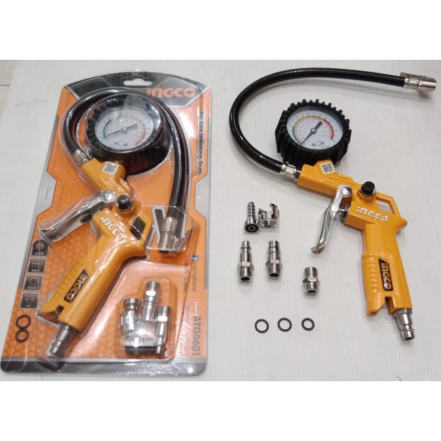 Jual Air Tire Inflating Gun INGCO ATG0601 Isi/Ukur/Buang Tekanan Angin ...