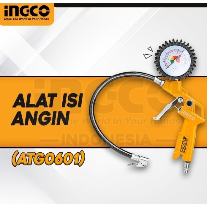 Jual Air Tire Inflating Gun INGCO ATG0601 Isi/Ukur/Buang Tekanan Angin ...