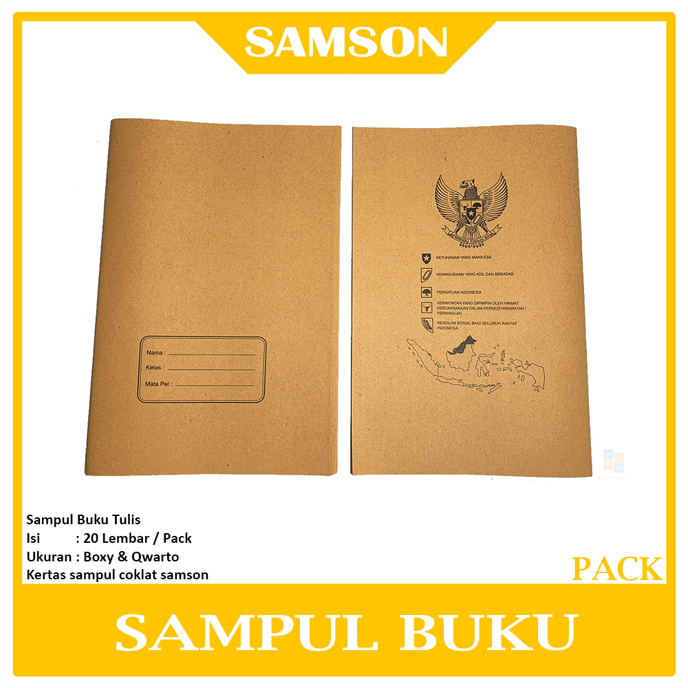 Jual Sampul Coklat Buku Tulis Bergambar Pancasila Pack Shopee Indonesia 2109