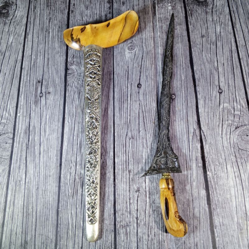 Jual Keris Tilam Upih Hb Sepuh Pamor Wahyu Temurun Sepuh Tua Shopee