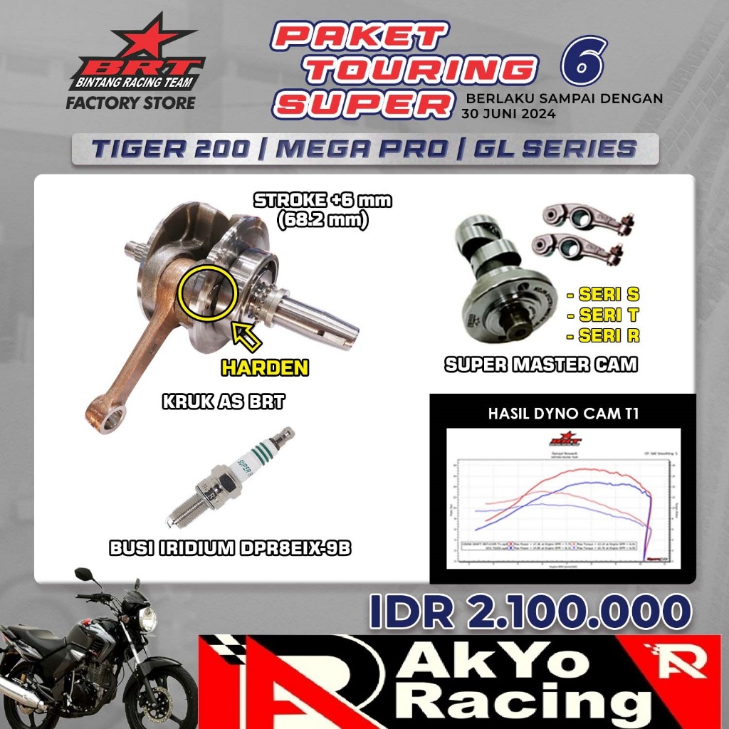 Jual Paket Touring Super Brt Kruk As Stroke Up Dan Noken As