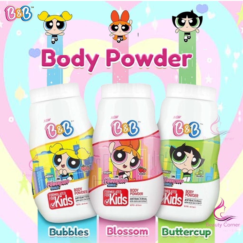 Jual B&B Kids Powder The PowerPuff Girls | Shopee Indonesia