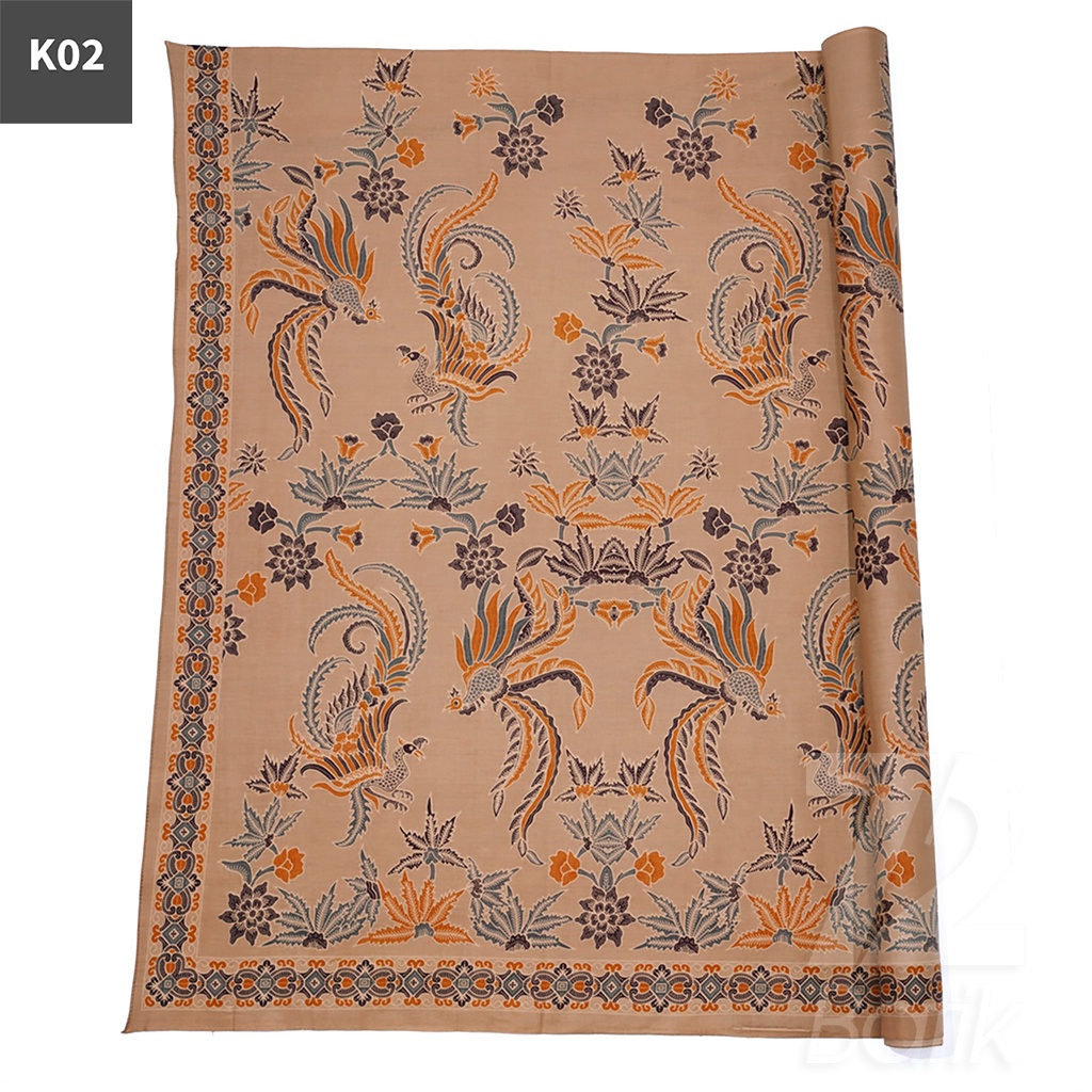 Jual KAIN BATIK KATUN Premium Motif Peksi Asmoro Warna Cream Crem Krem