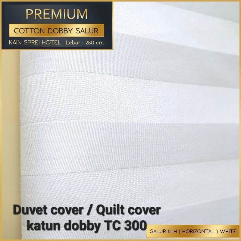 Jual DUVET COVER/QUILT COVER Resleting bahan COTTON DOBBY TC300 motif ...