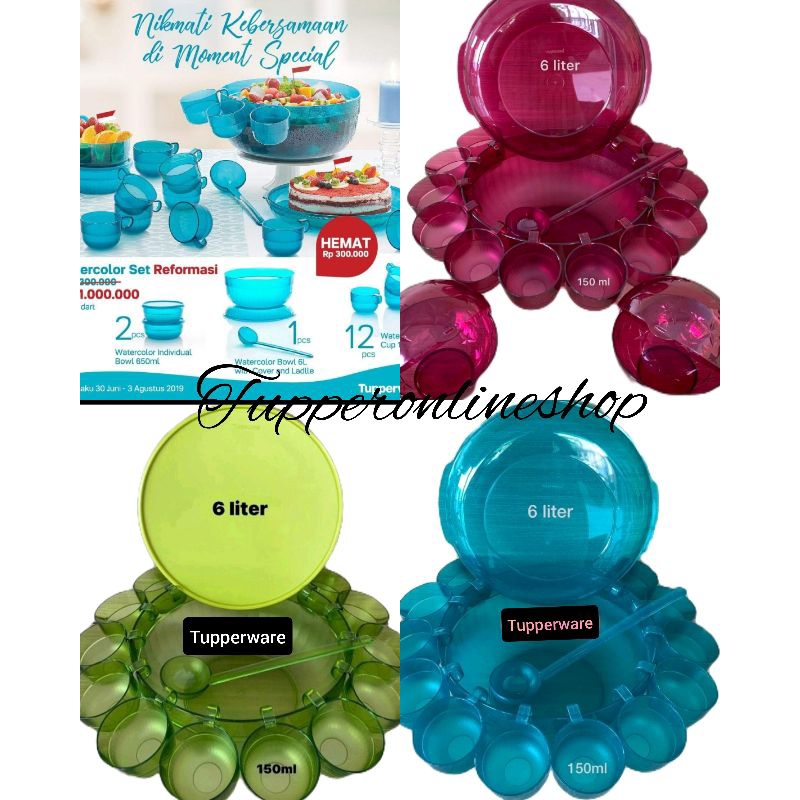 Jual Watercolor set tupperware / family gathering tupperware /tempat ...