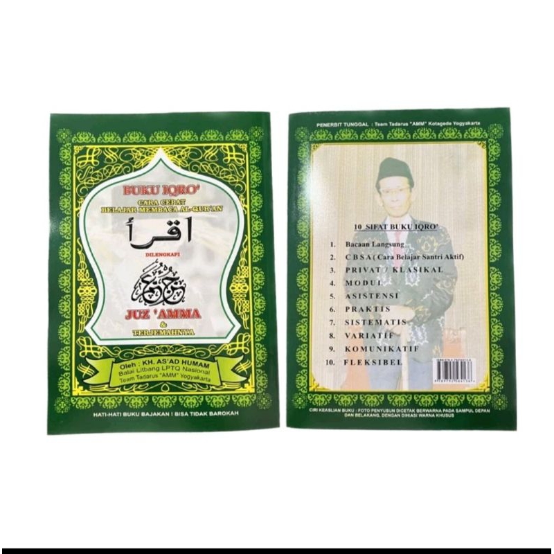 Jual Buku Iqro Besar Cara Cepat Belajar Disertai Juz Amma Besar CD ...