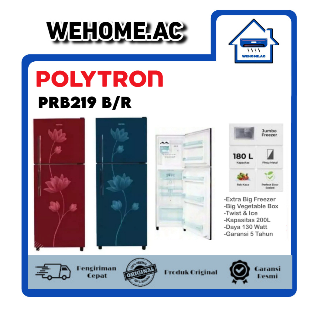Jual Kulkas Polytron 2 Pintu PRB219 B/R Kulkas 2 Pintu Polytron Kulkas ...