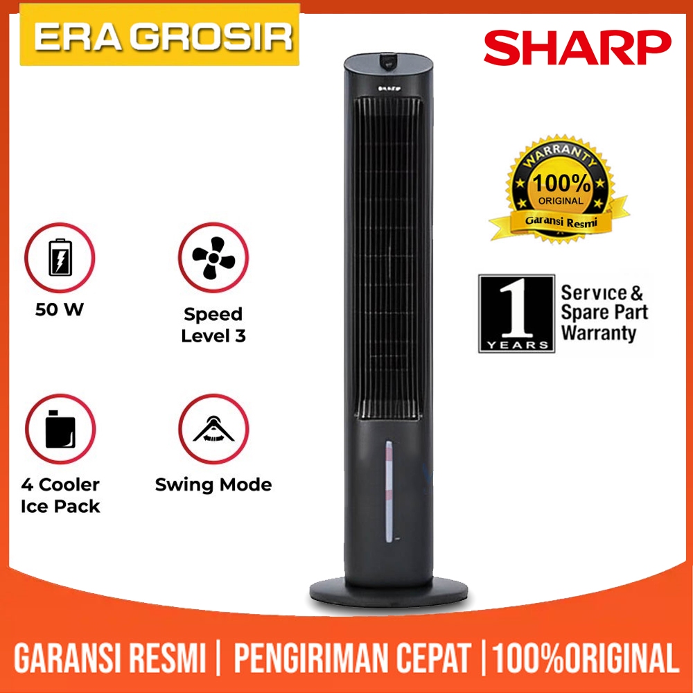 Jual AIR COOLER TOWER SHARP PJ-R34TY-B Penyejuk Ruangan - 4 Liter ...