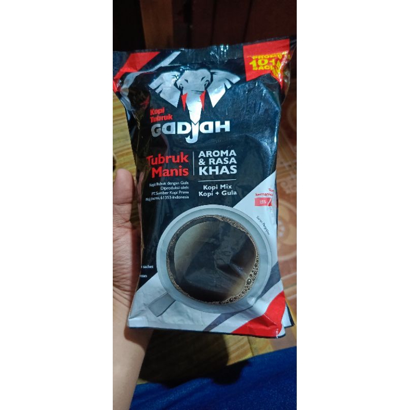 Jual KOPI GADJAH 15 SACHET KOPI+GULA TERPISAH Shopee Indonesia