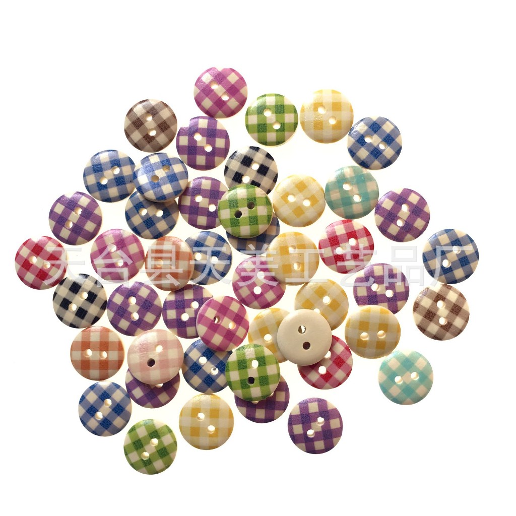 Jual Kancing Kayu Plaid 15mm (10 pcs) | Shopee Indonesia