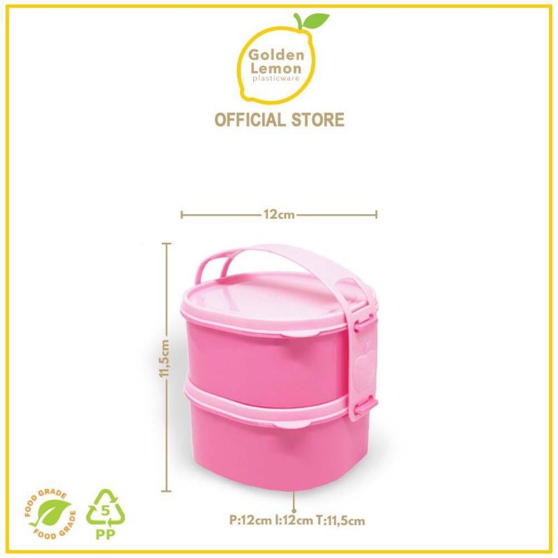 Jual RANTANG PIKNIK ANAK SUSUN 2 GOLDEN LEMON (RP 123-2) | Shopee Indonesia