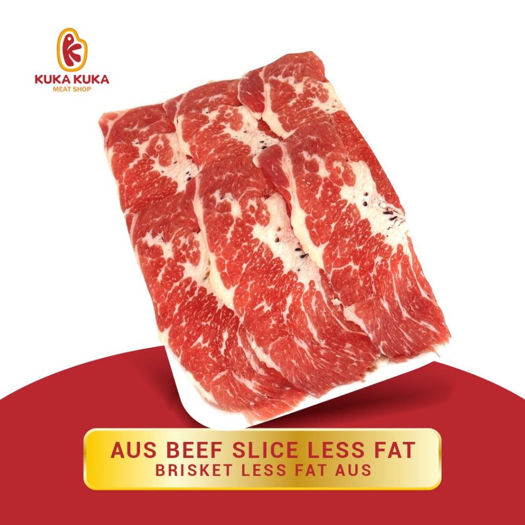 Jual Daging Sapi Aus Brisket Less Fat Rendah Lemak Beef Slice Shopee Indonesia