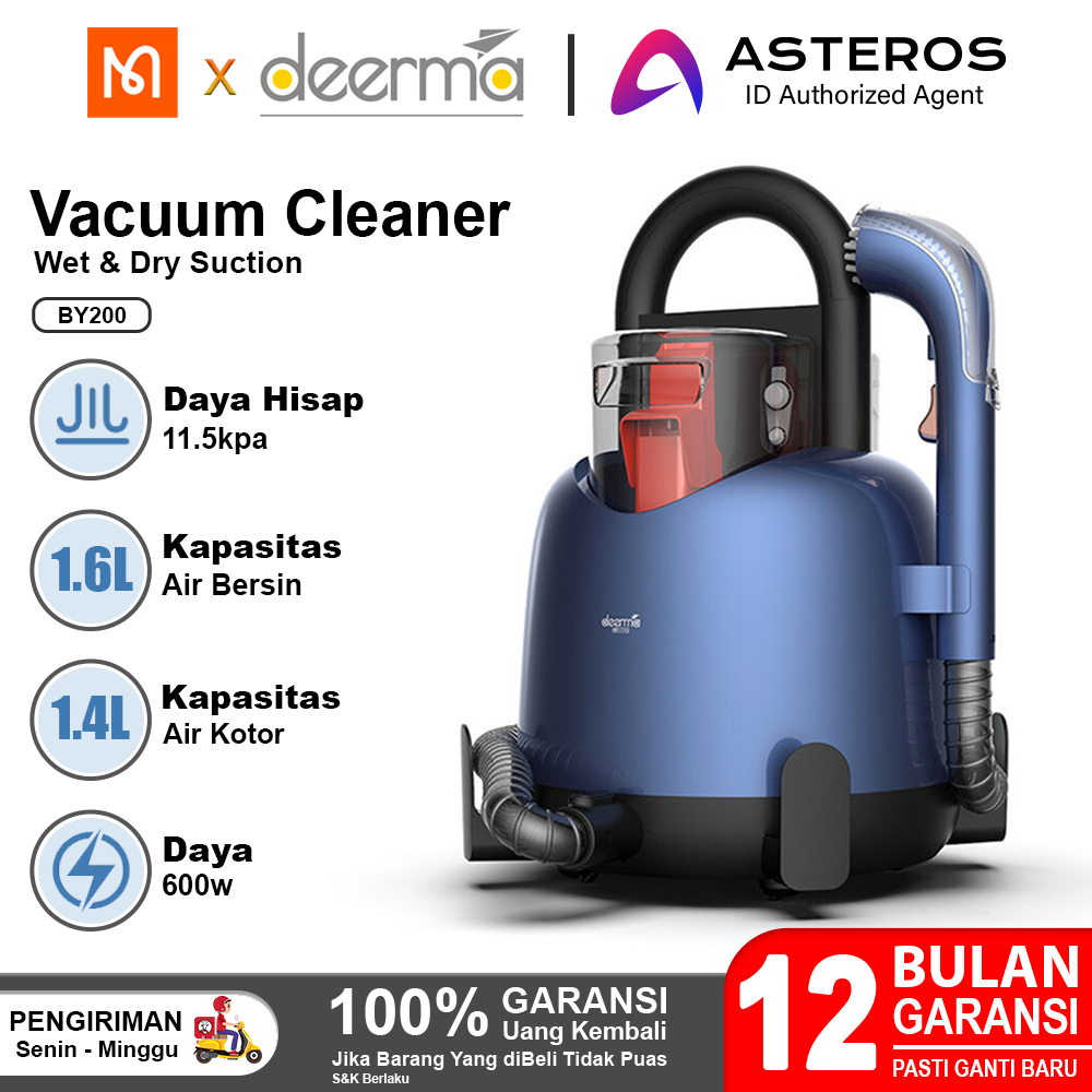 Jual Deerma BY200 Suction Wet & Dry Vacuum Cleaner Pembersih Sofa dan